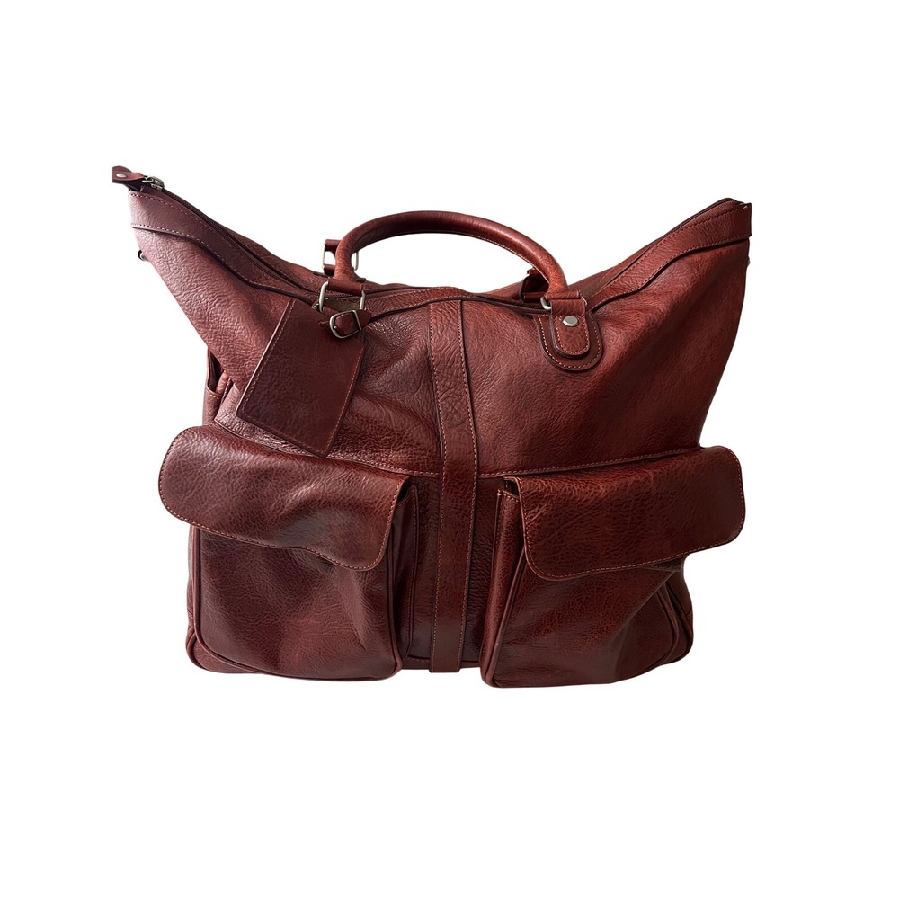 Wilsons Leather Pelle Studio Duffle Bag Large Brown Leather Travel